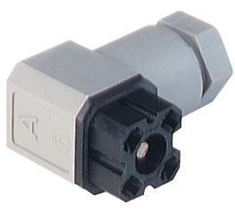 G4W1F Au 0,8 gniazdo 4 stykowe na kabel, lutowane, śruba M3x20 i uszczelka w kpl., szare, Hirschmann, 934386106
