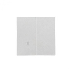 Simon 55 Klawisz podwójny z piktogramami krzyżowymi do: SW7/2M, SW6/2WM Aluminium mat TKW7/2/143