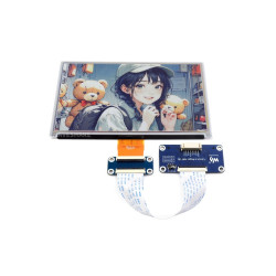 Moduł wyświetlacza E Ink Spectra 6 (E6) 7.3″ 800×480 z nakładką HAT dla Raspberry Pi - Waveshare 27875