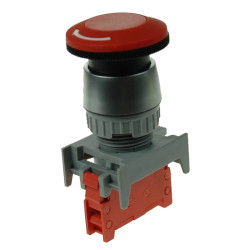 Przełącznik grzybek L-EB-22-1-C OFF-ON 1-tor czerwony odkręcany bezpiecz