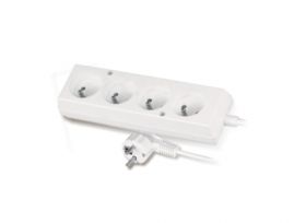 Przedłużacz 4 gniazda z uziemieniem 1.5m
