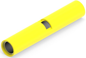 Butt connectorwith insulation, 3.31-5.26 mm², AWG 12 to 10, yellow, 42.06 mm, 2-1377174-3