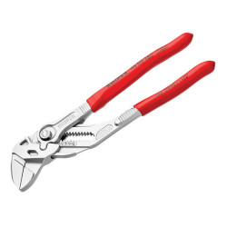 Knipex 86 03 180 SB Pliers Wrench PVC Grip 180mm - 40mm Capacity