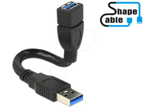 83713 Cable USB 3.0 A m.&gt; fem. ShapeCable 0.15 cm