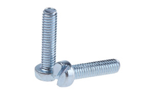 Śruby maszynowe M4 łeb z łbem walcowym Stalowe długość 16.0mm skok 0.70mm