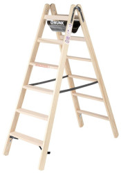 MUNK Günzburger Steigtechnik 033812 drewno Drabina składana ze stopniem 11 kg