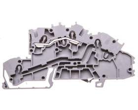 Złączka szynowa 1-pietrowa 2,5mm2 L szara 2003-7650 TOPJOBS