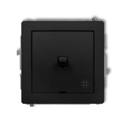 DECO Łącznik krzyżowy w stylu amerykańskim czarny mat 12DWPUS-6