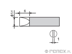 Grot do stacji GOOT RX-802AS i RX-852AS - 5,4D