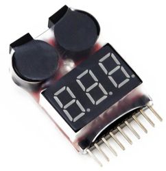 BUZZER TESTER ALARM MIERNIK NAPIĘCIA LIPO 1S - 8S
