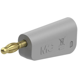 St&#xE4;ubli 641039-28 LQ-4A-30 jack plug 4mm grey stackable solder connection
