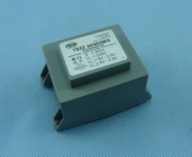 TSZZ-30/002M5 2x6V/2x2,5A TRAFO PCB