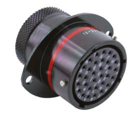 Złącze wielostykowe przemysłowe 32-pinowe, panelowe Gniazdo Souriau Sunbank by Eaton