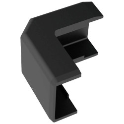 KOPOS 8926_FB Cable Duct Black 20x10mm Wall/Ceiling Low Voltage Fit