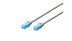 Kabel Krosowy (Patch Cord) U/Utp Kat.5E Szary 1,5M Dk-1512-015