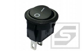 Przełącznik klawiszowy SMRS-101-2BK czarny;2poz.;ON-OFF;otw.mont.14.4mm