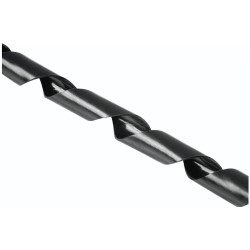 Hama 220994 Cable wrap Polyethylene Black Ø30 mm x 2500 mm 1 pc Flexible