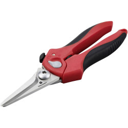 TOOLCRAFT TO-9625917 All-purpose scissors 205 mm Red Black