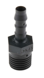 Prosta Męska 1/4cal Adapter, BSP męskie 1/4 cala, Nylon