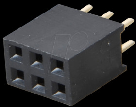 094-2-006-0-NFX-YS0 Sockets 2.54 mm, 2X03, straight