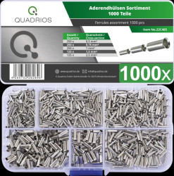 22C485 Bootlace ferrule set, uninsulated, set of 1000, 0.5 - 2.5 mm²