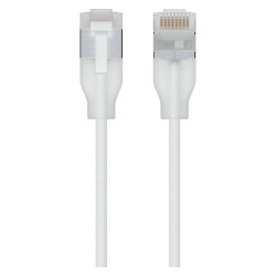 Ubiquiti UniFi Premium Patch Cable, Patchcord STP kat.6A 1m, biały (UACC-Cable-Patch-EL-C6A-1M-W)