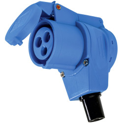 as - Schwabe 60474 CEE Elbow Connector 16A 230V Splash-Proof IP44