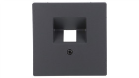 Merten System D Plakietka Gniazda Komputerowego 2Xrj45 Antracyt Mtn4522-6034