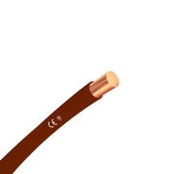 Przewód miedziany H07V-U DY 1,5mm2 brązowy 750V