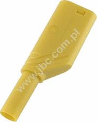 LAS S WS GE Wtyk bezp. 4mm z dodat.gn.4mm, przykręcane, 24A, żółty, Hirschmann, 934099103, LASSWSGE