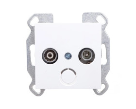 Lumina Gniazdo antenowe RTV standard białe WL3010