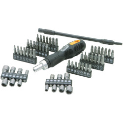 Rolson 28428 58pc Screwdriver &amp; Bit Set