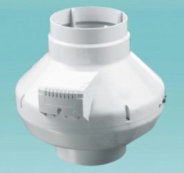 Wentylator kanałowy odśrodkowy fi 200 230V 107W 780m3/h 48dB biały VK200