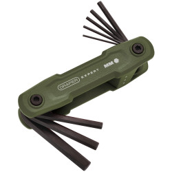 Draper Expert 31109 Metric Folding Hex Key Set (8 Piece)