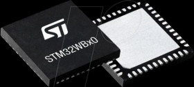 STM32WB55CCU6 ARM-Cortex®-M4F+M0 MCU, 32 bit, 1.71-3.6 V, 256 KB,UFQFPN-48