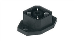 Złącze Zasilające Panelowe Męski Montaż Tylni Z Kołnierzem 4-Pinowy 50V Ac/Dc...