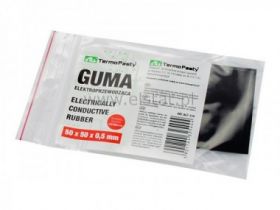 Guma elektroprzewodząca 50x50x05mm ( 25cm2 )
