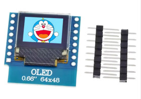 MODUŁ WYŚWIETLACZA OLED I2C 0,66" 64x48 DO WEMOS D1 MINI ESP32 (ARD-WEMOS-OLED)