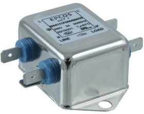 Filtr EMC 3A 1-fazowy 250 V AC/DC 60Hz 1,5 x 2 mH EPCOS Montaż kołnierzowy