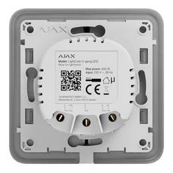 AJAX Włącznik światła LightCore (2-gang)