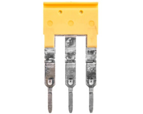 Mostek poprzeczny 3-torowy, raster 5,1mm żółty ZQV 2.5/3 1608870000 /60szt./