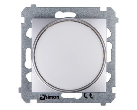 Simon 54 Sygnalizator świetlny LED białe światło srebrny mat DSS1.01/43