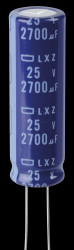 ELXZ250ELL272MK40S ELKO, 2700 µF, 25 V, 105 °C