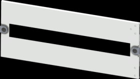 Cover for built-in installation devices, rectangular, sheet steel, (W x H x D) 600 x 200 x 10 mm, 24 HP, light gray, 8PQ2020-6BA