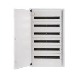 Rozdzielnica modułowa metalowa 6x24 natynkowa IP30 N+PE I klasa drzwi białe KP-DB-I-MS-624 biały 32657