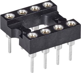 MP 28.6 STG BU Podstawka pod układy scalone Wymiary siatki: 15.24 mm, 2.54 mm Ilość styków: 28 precyzyjne styki 1 szt.