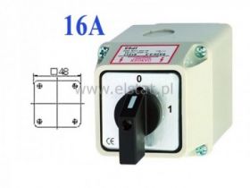 Wyłącznik 16A, 3tory, 2war ( 0-1 ) 69x69x73 obud