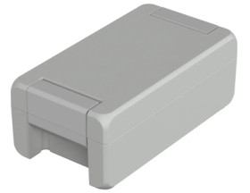 Aluminum enclosure, (L x W x H) 159 x 86 x 60 mm, light gray (RAL 7035), IP69K, 00113125