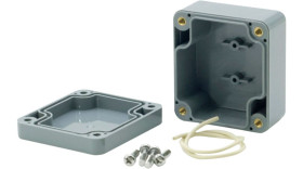 Plastic Enclosure 80x82x55mm Dark Grey A