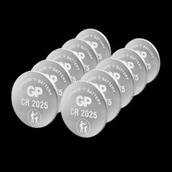 0602025C10 Lithium button cell, 3 V, 160 mAh, 20,0x2,5 mm, 10 pcs.